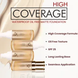Matt Look High Coverage Foundation with SPF 25 Dewy-08 - 45 gm image 5