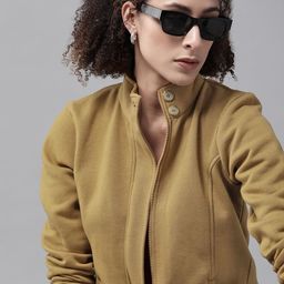 Roadster Women Khaki Tailored Jacket-picture-21