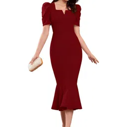QENY Women Polyester Bodycon Dresses-picture-5