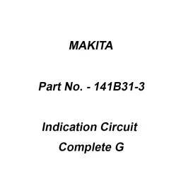 Makita Indication Circuit Complete G Suitable For UR002G, Part No 141B31-3-image-33