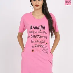 DDASPRATION Women Pack Of 2 Typography Printed Oversized T-shirt-picture-26