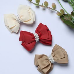 FUNKRAFTS Girls Set of 3 Embellished Alligator Hair Clip-72