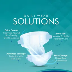 Not Out Set Of 2 3D Core Technology Diapers - 10 Pieces Each - XL image 2