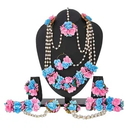 BALIKA VADHU Blooming Elegance & Beaded Flower Jewellery Set-picture-15