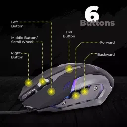 Zebronics Wired Gaming Keyboard & Mouse Set Black 106 Keys 2.4 GHz, ZEB-Optimus image 3
