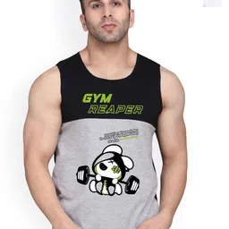 SLOWLORIS Men Pack Of 2 Printed Bio-Wash Gym-picture-48
