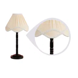 Tucasa NTU-26 E-27 Table Lamp with Metal base (Beige) image 2
