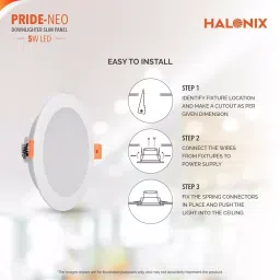 Halonix Pride Neo LED Recessed Down Lighter Polycarbonate 15 W, Cool White (Pack of 2 Pcs) image 4