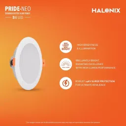 Halonix Pride Neo LED Recessed Down Lighter Polycarbonate 15 W, Cool White (Pack of 2 Pcs) image 5