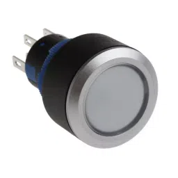 RS PRO Illuminated Push Button Switch Panel Mount 22.2 mm Cutout DPDT Green LED 250 V AC, 1758905-picture-14