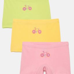 Mackly Pack Of 3 Donut Cycle Printed Boxer Briefs - Green Yellow Pink-image-52
