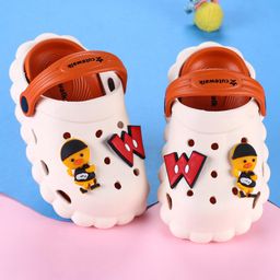 Cute Walk by Babyhug Clogs with Backstrap with Duck Applique - Red-picture-5