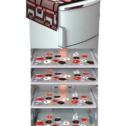 Dakshya Industries Fridge Top Cover and Fridge Mat Combo Set of 5-picture-38