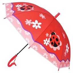 CHAATEWALA Ladybug & Floral Detailed Umbrella - Red-12