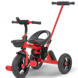 Baybee Triker 2 in 1 Baby Tricycle for Kids, Smart Kids Tricycle with Parental Push Handle, Eva Wheels, Footrest & Baskets | Kids Cycle Trikes | Baby Cycle for Kids (Red)-13