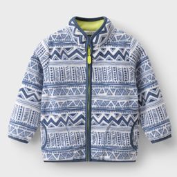 Mark & Mia Full Sleeves Winter Jacket With Abstract Print - Blue-image-70