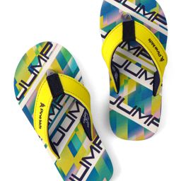 Pine Kids Slip On Flip Flops with Text Print - Blue-image-21