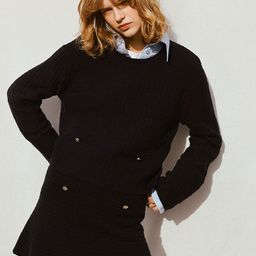 H&M A-Line Moss-Knit Skirt-97