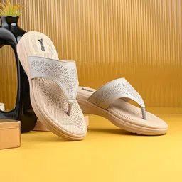 The Roadster Lifestyle CO Women Textured Comfort Open Toe Flats With Laser Cuts-10