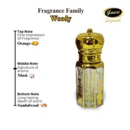 GAURI SUGANDH Oud Long Lasting & Alcohol Free Attar - 6 ml image 5