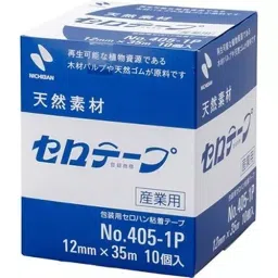 NICHIBAN Cellulose Tape Transparent 15 mm x 35 m for Business Use, No.405 (Pack of 10 Roll)-image-83