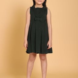 PICCOLO Girls Green Pleated Dress-image-48