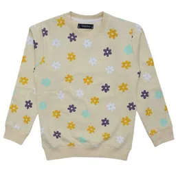 White Snow Girls Printed Sweatshirt-image-66