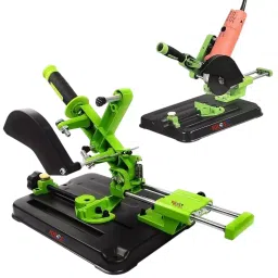 FLAMINGO ENTERPRISE Angle Grinder Sliding Compound Saw Stand Cast Iron, Silicone & Plastic Black & Green 45° for 100 & 125 mm Wheel Size, FM-21-image-86