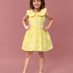 Toonyport Floral Print Peter Pan Collar Fit & Flare Dress-picture-44