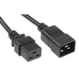 RS PRO Power Cord IEC C19 Socket to IEC C20 Plug 1.5 m, 1373364-18