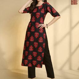 HERE&NOW Selection Of 2 Printed Straight Kurtas-image-52