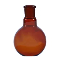 Omsons Germany 25 ml Amber Flat Bottom Boiling Flask 118/1 (Pack of 10 Pcs)-37