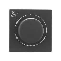 Legrand Fan Regulator with 360° Rotation Allzy 100 W 2 Module Matt Black, 6812 41 Pack of 10 Pcs) image 3