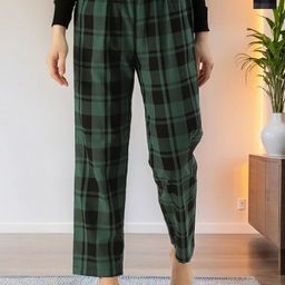 Kryptic Pack Of 2 Checked Pure Cotton Mid-Rise Lounge Pants-picture-37
