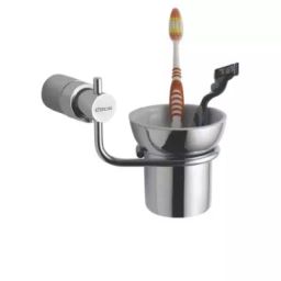 Rocio Silver Brass Chrome Plated Pringle Tumbler Holder-image-29