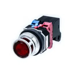 IDEC 30 mm Push Button Heavy Duty Zinc Die Cast Mounting Thread Pilot Light, ALFD22611DNR-66