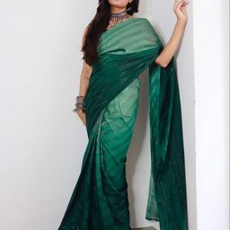 KAYOMMI Ombre Pure Georgette Ready to Wear Saree-image-11