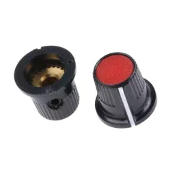 RS PRO 11.6 mm Black Red Potentiometer Knob for 3.2 mm Shaft, 2596806-picture-11