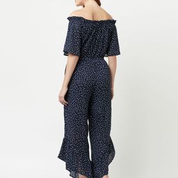 SQew Off-Shoulder Printed Basic Jumpsuit image 2