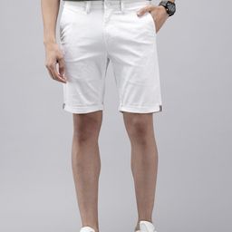 GENIPS Men Solid Slim Fit Shorts-picture-12