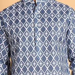 Anouk Men Printed Regular Kurta with Pyjamas image 4
