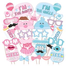 Wobbox Baby Shower Props Baby Shower Party Decorations Items Blue Pink -Pack Of 30-image-75