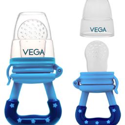 Vega Baby & Mom Silicon Fresh Fruit Feeder Nibbler- Blue-18