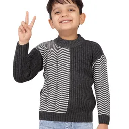 JoE Hazel Full Sleeves Striped Sweater - Black-picture-39