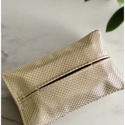 Mason Home Braided Gold Tissue Cover-12