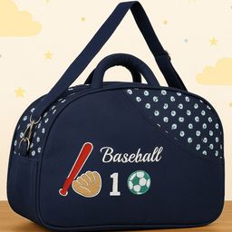 Badal Kidz Unique Ideas New Born Baby Multipurpose Polyester Diaper/Mother Bag with Holder Diaper Changing Multi Compartment - Navy Blue-22