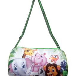 Happile Kids jungle theme Duffle shoulder bag for school/travelling/sports/Picnic Apt for 2-15 Yrs. Kids-image-53