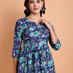 RI AND SU Floral Print Cotton Top-image-85