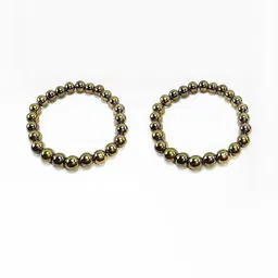 Divine souvenirs Unisex Set Of 2 Agate Beaded Elasticated Bracelets-63