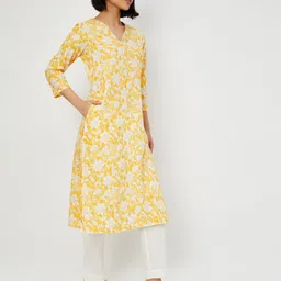 max Women Floral Printed Regular Kurta with Trousers-image-59